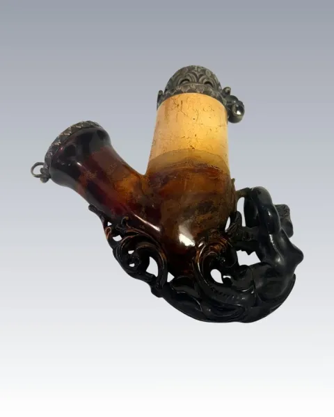 Antik tajtékpipa eredeti dobozában