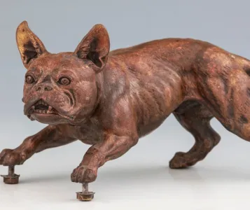 Bécsibronz figurális szobor – Bulldog