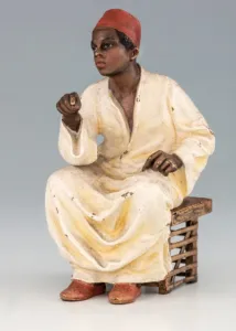 Franz Xavér Bergmann (1861–1936) – Ülő arab fiú