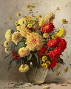 Henczné Deák Adrienne (1890 - 1956) - Virágcsendélet