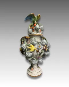 Meissen Porcelán Hólabda Amfóraváza