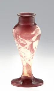 Emil Gallé (1846-1904) - Szecessziós üvegváza