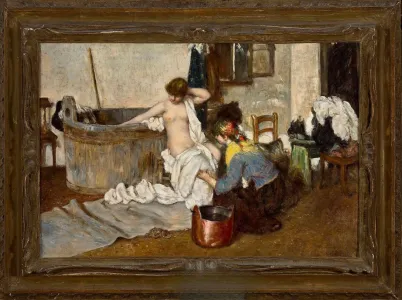 Aggházy Gyula (1850–1919) - Fürdés után