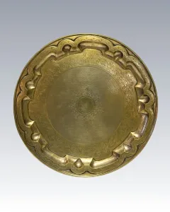 Josef Carl Klinkosch - Ezüstözött alpakka kerek tálca