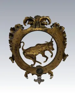 Figurális réz dísztárgy