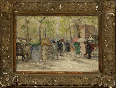 Berkes Antal (1874-1938) - Nagyvárosi forgatag 2.