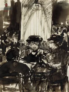 Gyarmathy Tihamér (1915-2005) - Cukrászdában 1936.