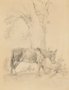 Mészöly Géza (1844–1887) - Életkép szamárral 1873.