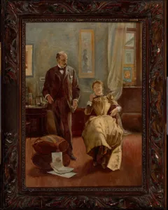 Margitay Tihamér (1859-1922) - Szalonjelenet