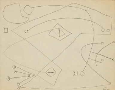 Gyarmathy Tihamér (1915–2005) - Absztrakt kompozíció 1947.