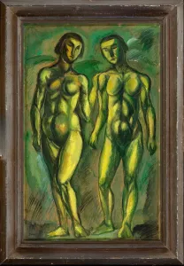 Schadl János (1892–1944) - Páros aktok, 1928