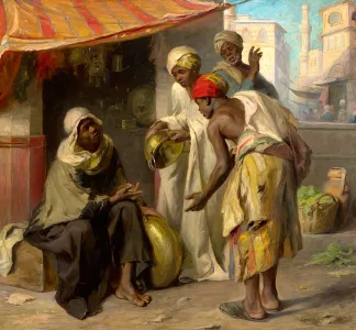 Rottmann Mozart (1874 - 1960) - Orientalista jelenet