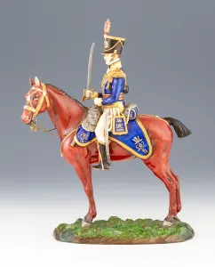 Schitzendorf porcelán lovaskatona – 1815