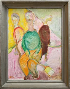 Tóth Menyhért (1904–1980) Asszonyok magtárban 1963.