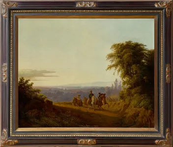 Újházy Ferenc (1827 - 1921) - Lovas jelenet 1888