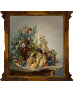 Eduard Wuger (1830–1880) - Virág- és gyümölcscsendélet