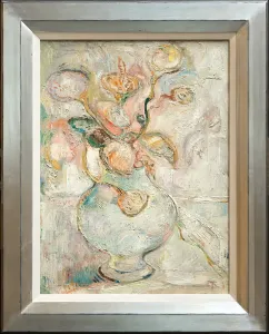 Tóth Menyhért (1904–1980)- Virágok öblös vázában 1960.